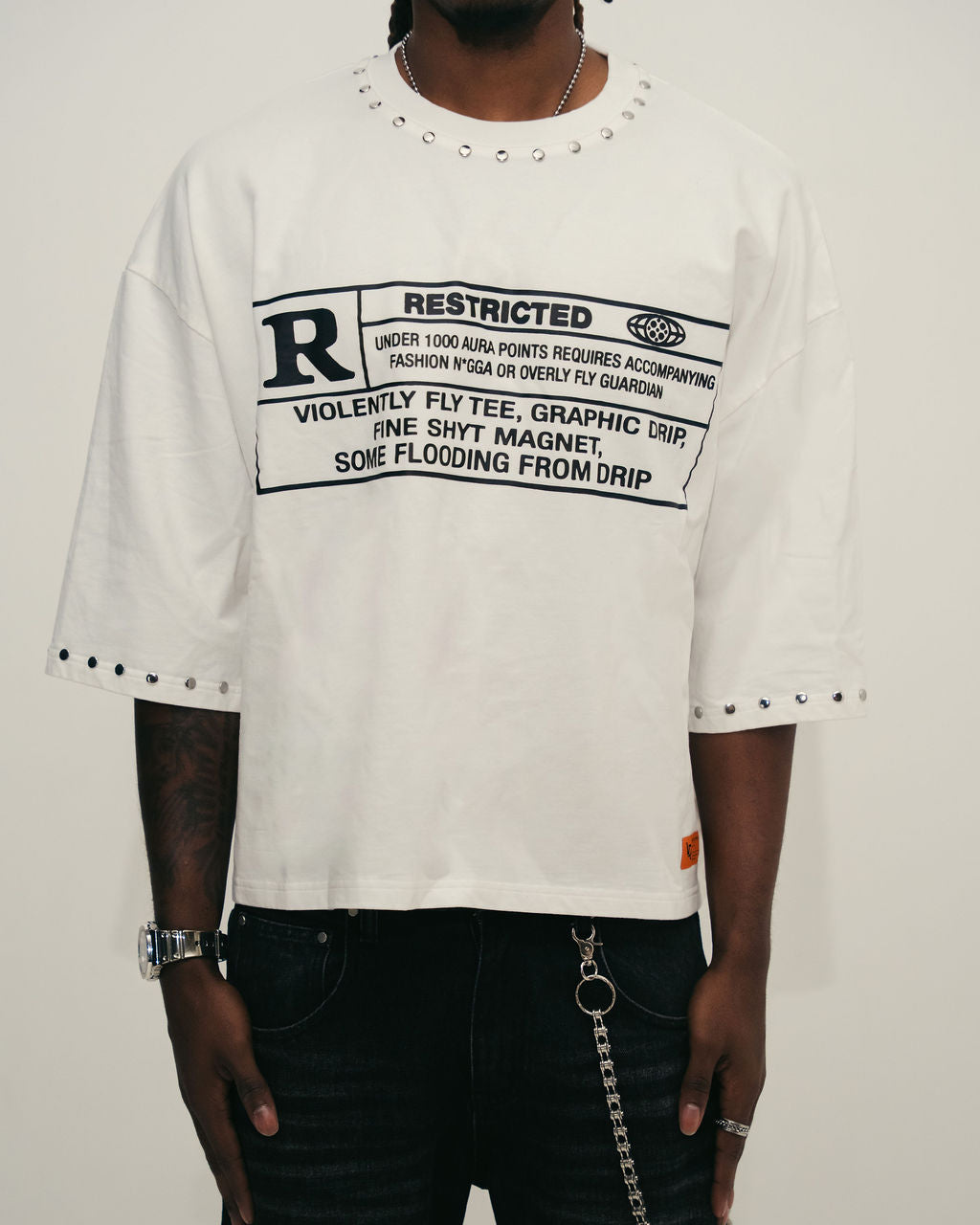 REJECT REBV TEE（WHITE）Tシャツ XL Restricted' White Tee