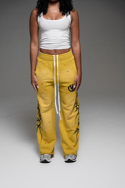 ‘POPSTAR’ Sweatpants (Yellow)