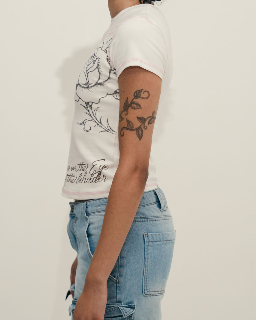 Eternal Love' White Baby Tee
