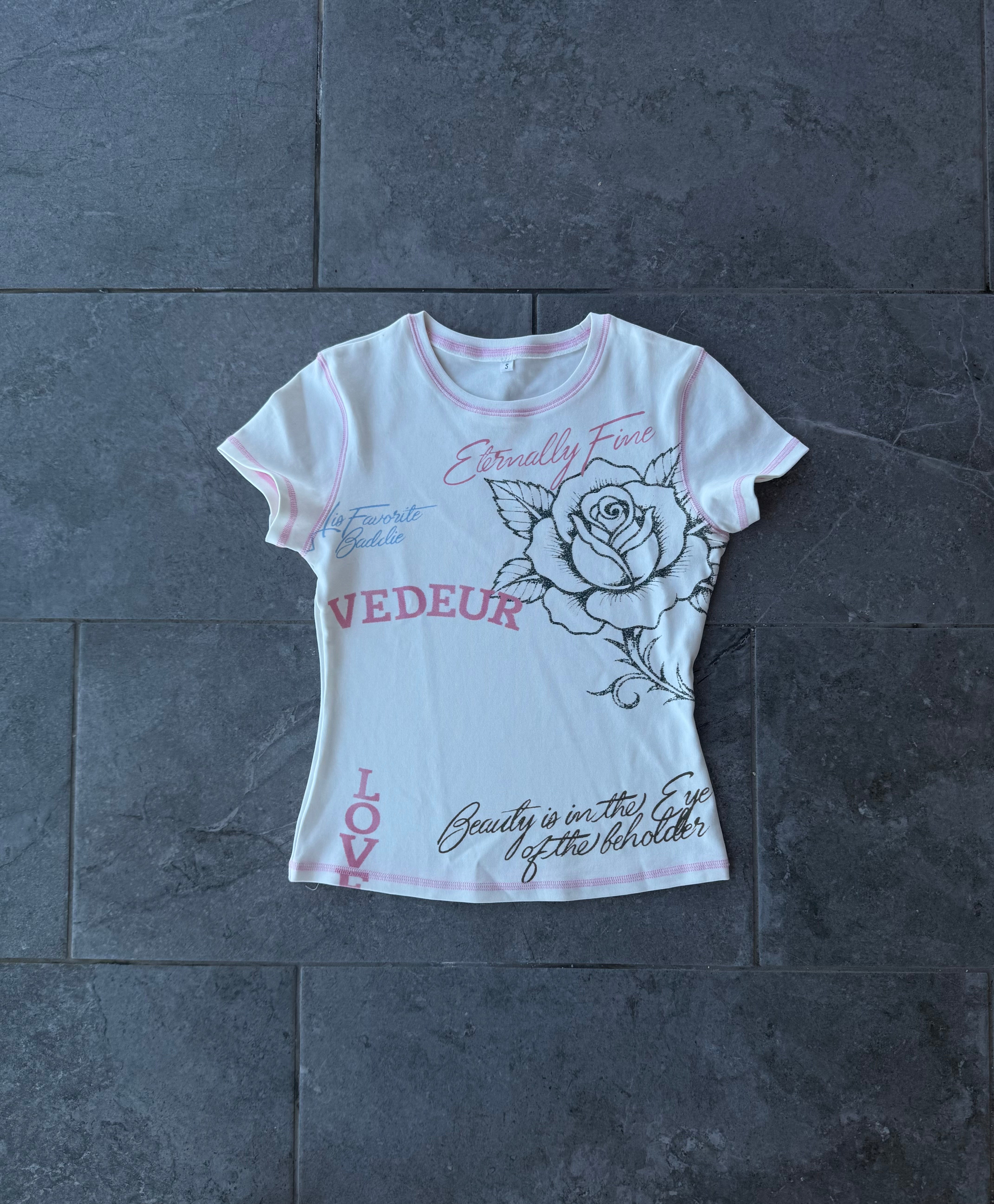 Eternal Love' White Baby Tee