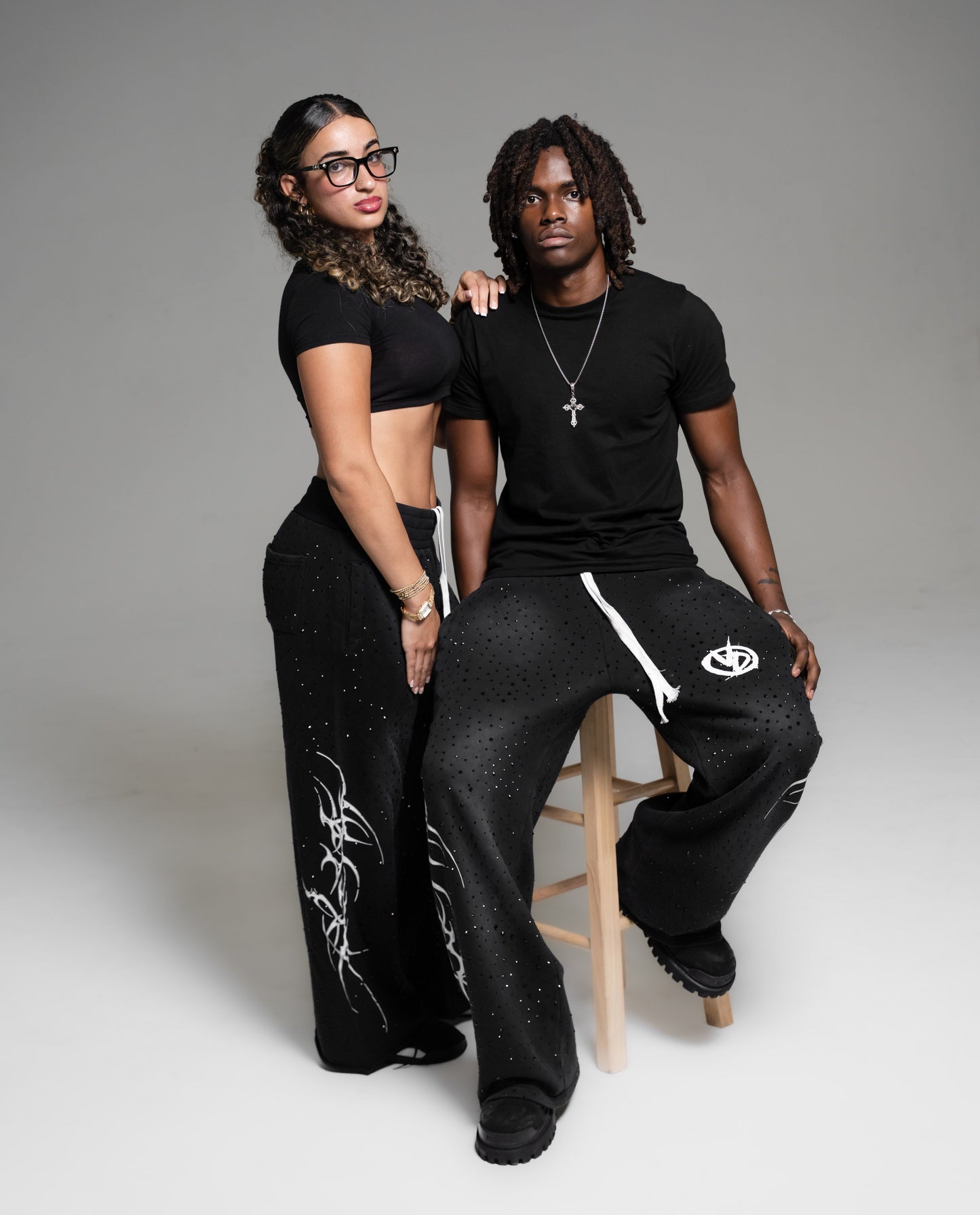 ‘POPSTAR’ Sweatpants (Black)