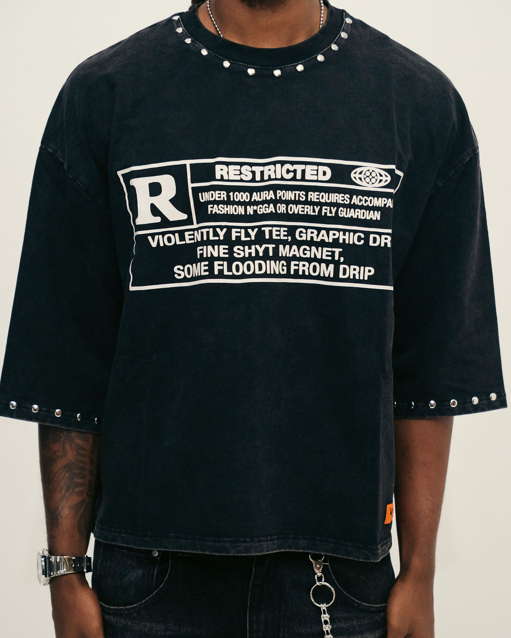 ‘Restricted’ Black Tee