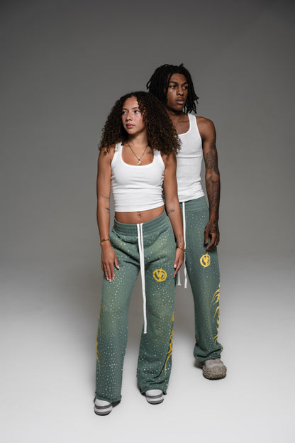 ‘POPSTAR’ Sweatpants (Green)