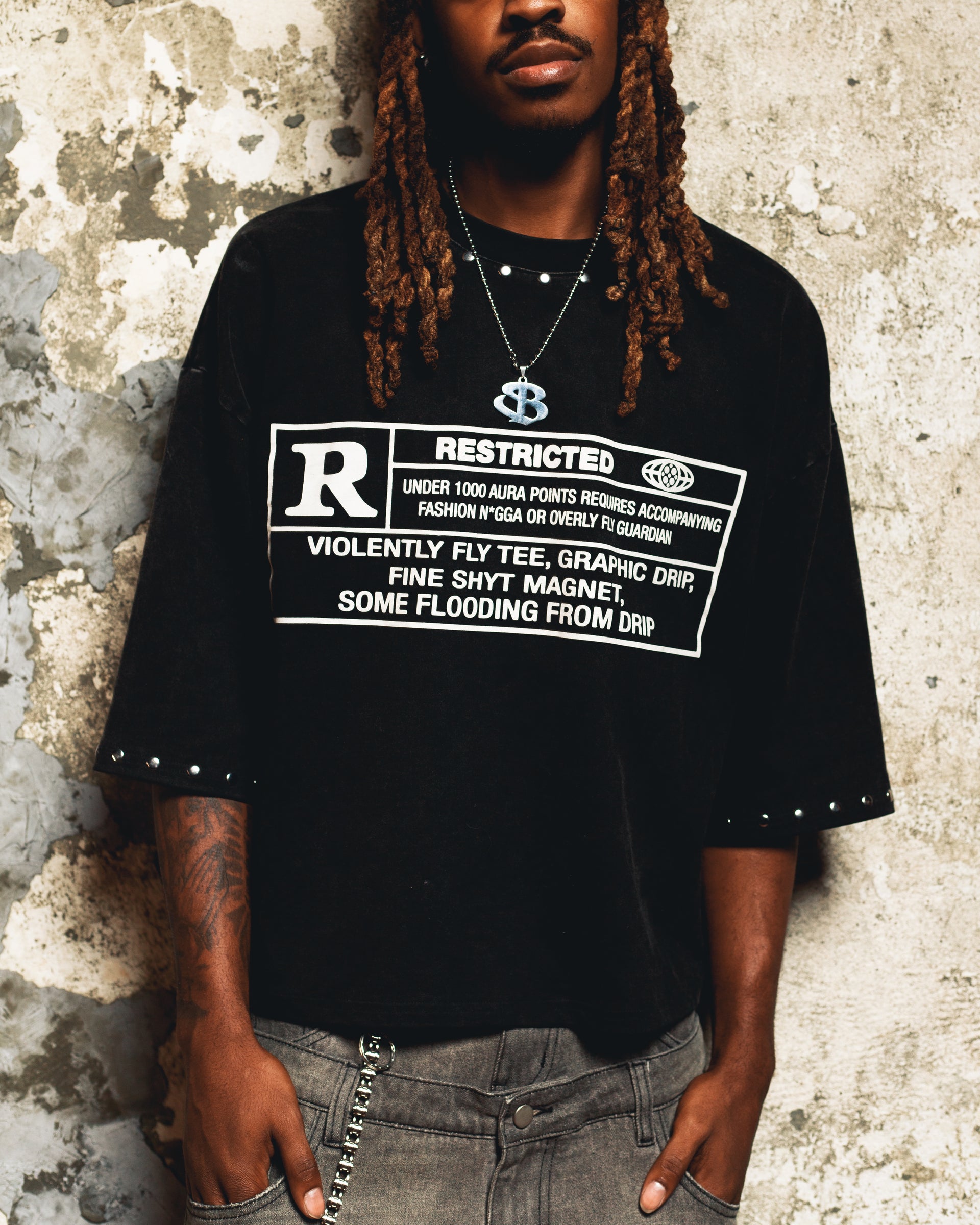 ‘Restricted’ Black Tee